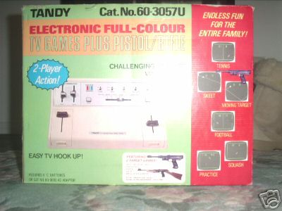 Tandy 60-3057U Electronic Full-Colour TV Games Plus Pistol/Rifle (2 Player)